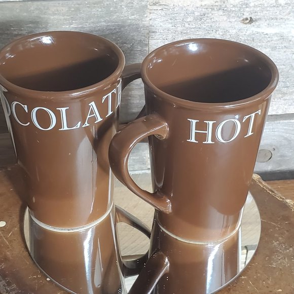 Set of Two Vintage Hot Chocolate Cups - Picture 4 of 4